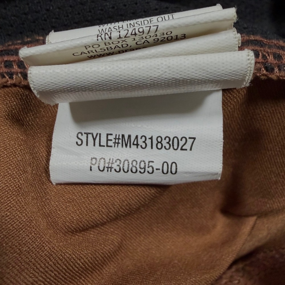 Prana Stretch Zion Pants Mens 34x28.5 Cargo Nylon Straight Fit Sepia Hiking - Picture 15 of 15